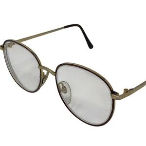 Vintage Anthony Martin Liberty-23 Eyeglasses Unisex 52-18 Gold Filigree Oval